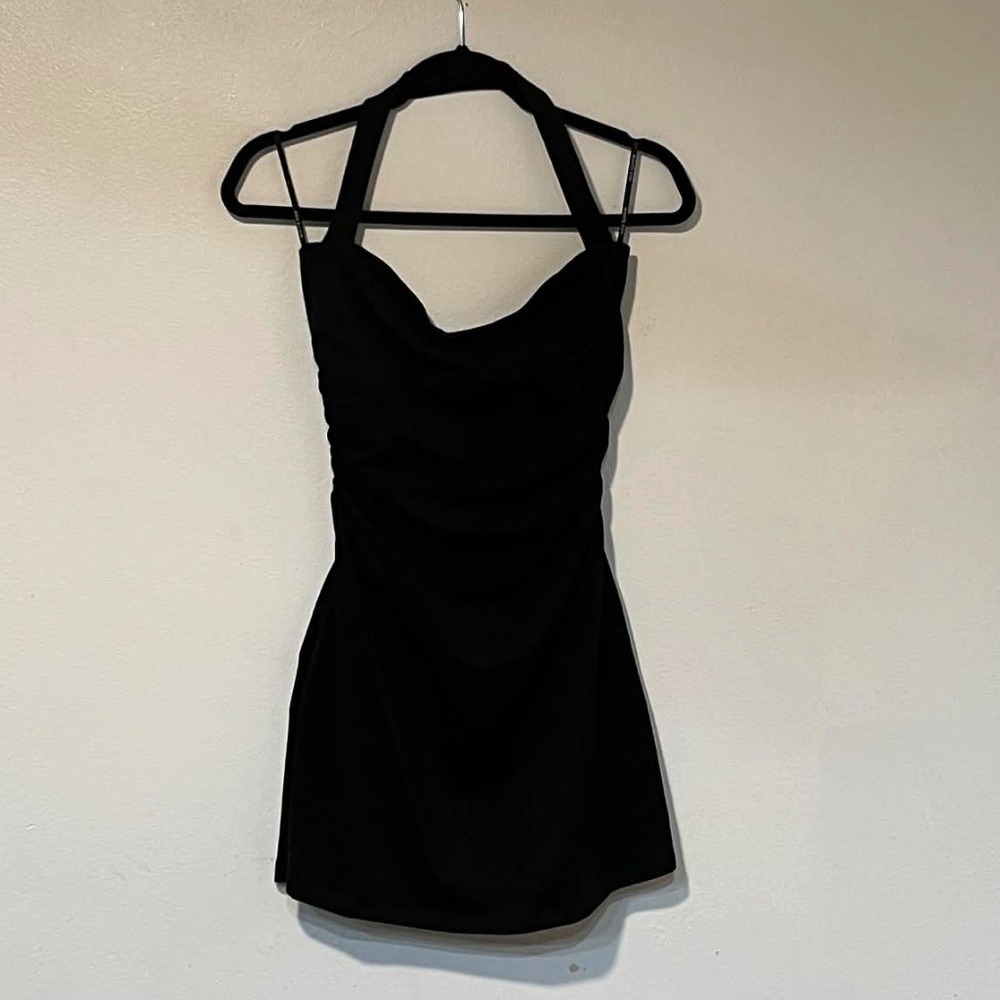 White Fox can’t relax halter mini dress